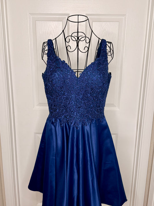 0056 Royal cocktail dress